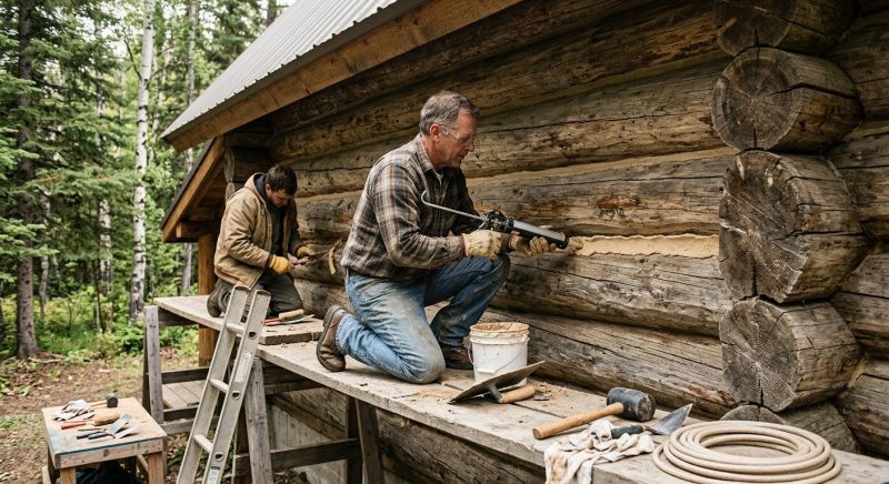 Log Home Repair in Denver County, CO